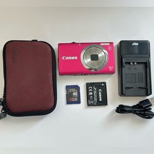Canon PowerShot A2300 HD 16.0mp Compact Digital Camera Pink Good Condition Works